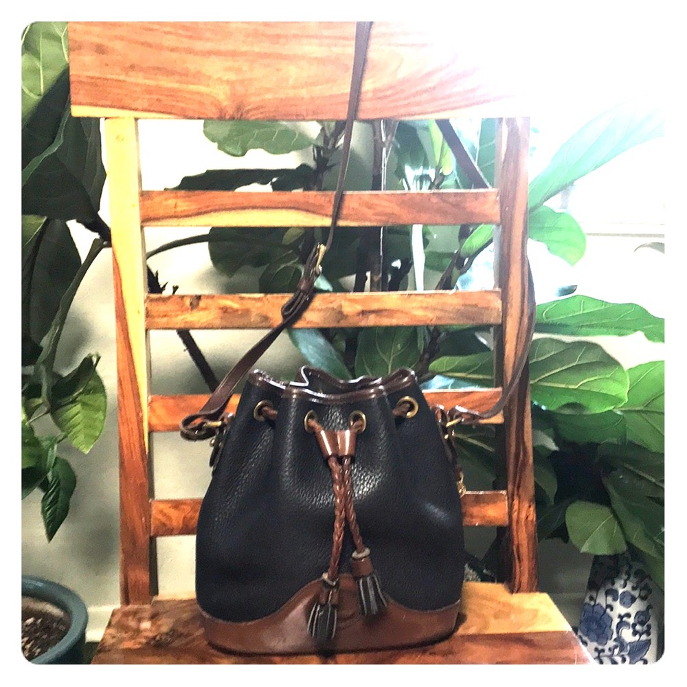 Dooney & Bourke Vintage Leather Bucket Bag